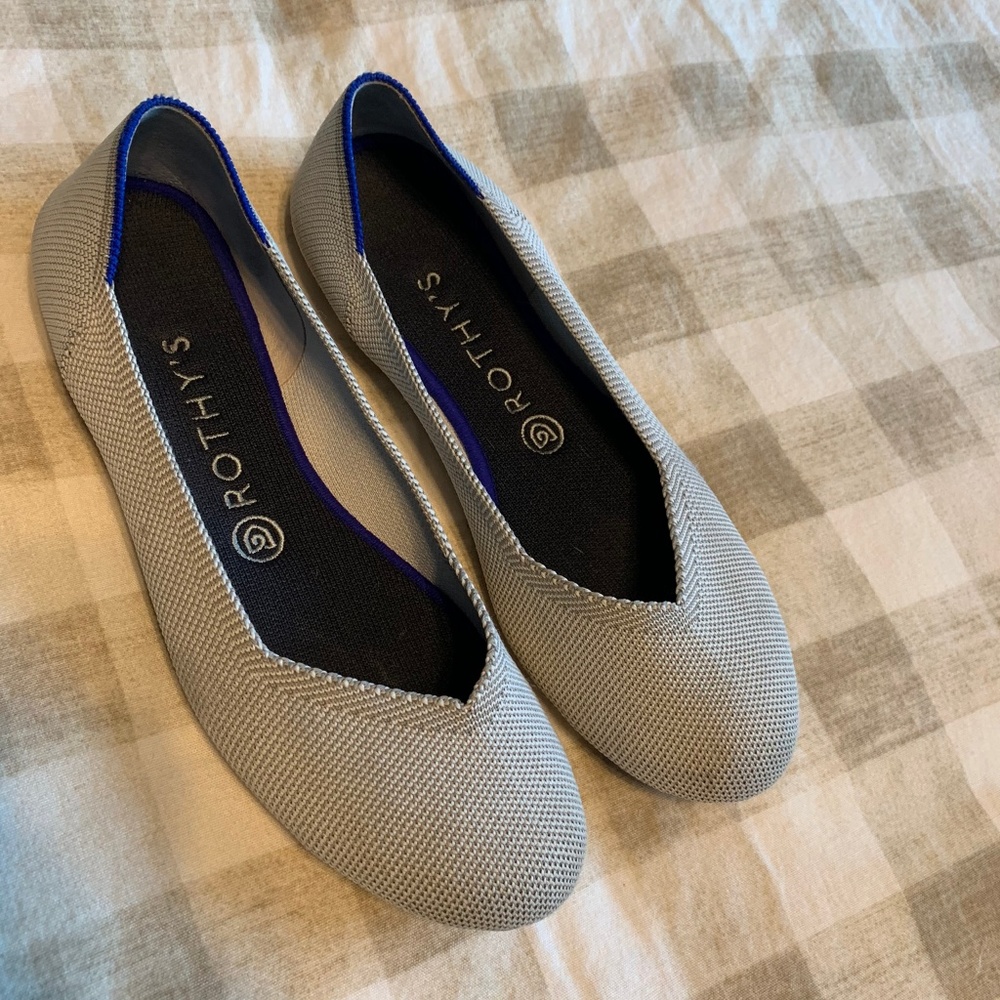 Rothy's sz 9 flax round toe flat